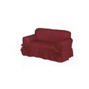 Ver imagem 1 de Capa De Sofá 2 Lugares Avulso Gorgurão Maquinetado: Bordô