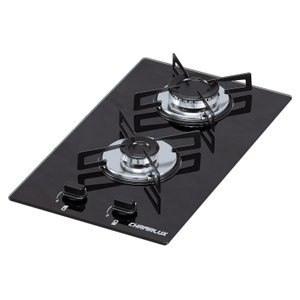 Cooktop Chamalux 2 Bocas Ultra Chama Preto 127v/220v