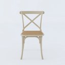 Ver imagem 2 de Kit 4 Cadeiras Katrina X Off White Assento Bege Aço