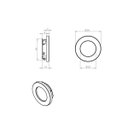 Ver imagem 2 de Luminária Pontual Circular Cromada 12 LEDS Branco Quente Nuze/Artetílica