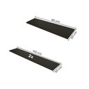 Ver imagem 6 de Escrivaninha Mesa Escritório com Armário Baixo e Aéreo com Chave Modular Conjuntocubos 170cm Preto