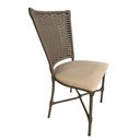 Ver imagem 4 de 4 Cadeira Vivara Mesa Jantar Estofada Cozinha Fibra Sintética Areia