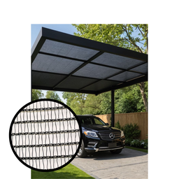 Tela Sombrite Cobertura Garagem Média Preta 3x30m (90m²) - 1