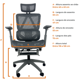 Cadeira de Escritório Presidente Executiva Oficial Titan - Preto - 1 - 10
