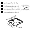 Ver imagem 2 de Grelha para Fogão Industrial Grelha 8 Hastes Gb Ferro Fundido Durabilidade e Resistência Libaneza