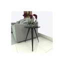 Ver imagem 1 de Mesinha Lateral Sala Quarto de Canto Redonda P.p Fs