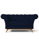 Ver imagem 6 de Sofá 2 Lugares Império 150 Cm Veludo Azul Oxford C-304