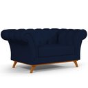Ver imagem 1 de Sofá 2 Lugares Império 150 Cm Veludo Azul Oxford C-304
