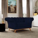 Ver imagem 7 de Sofá 2 Lugares Império 150 Cm Veludo Azul Oxford C-304