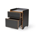 Ver imagem 5 de Mesa de Cabeceira 2 Gavetas 45cm Cindy - Preto