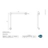 Barra De Apoio Angular Clínica Aço Inox 75x75 Cm Blukit - Prateado - 5