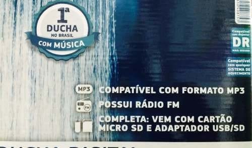 Ducha Digital Optima Music Com Controle Remoto Hydra - 220v - 4