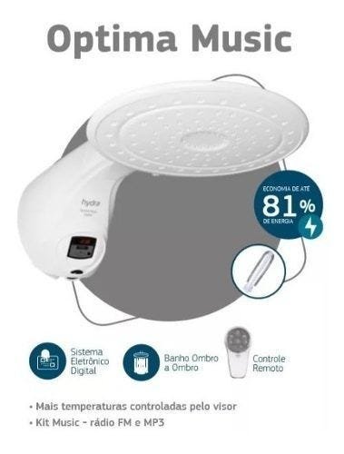 Ducha Digital Optima Music Com Controle Remoto Hydra - 220v - 3
