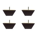 Ver imagem 2 de Pé Retangular Imbuia Sofás 6cm Altura 12cm Kit 08 Pezinhos