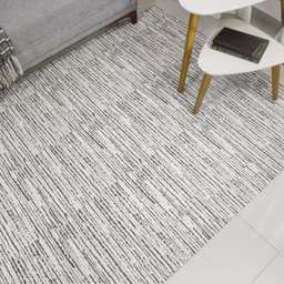 Tapete Sala Antiderrapante Decoração 1.40m X 2.00m Tear Artesanal Jacquard Poliéster Geométrico Hall - 1