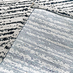 Tapete Sala Antiderrapante Decoração 1.40m X 2.00m Tear Artesanal Jacquard Poliéster Geométrico Hall - 4