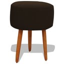 Ver imagem 1 de Puff Banqueta Decorativo Redondo para Sala Pé Palito 50 Cm Altura Marrom do Lar Móveis