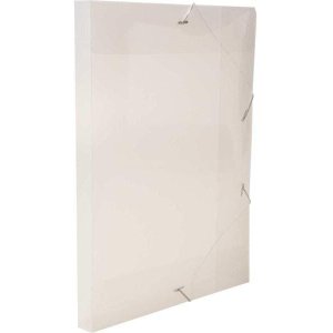 Pasta Aba Elástica Plastica Oficio 30Mm Cristal Dello Com 10