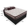 Cama Box Com Baú Casal + Colchão De Molas - Comfort Prime - Classic Superlastic 138cm Preto - 5