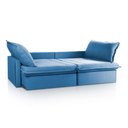 Ver imagem 3 de Sofá Cama Baú Ravello sem Caixa 2,76m Linho Azul 3 Lugares