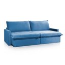 Ver mais imagens de Sofá Cama Baú Ravello sem Caixa 2,76m Linho Azul 3 Lugares