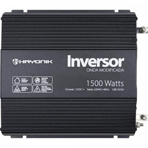Inversor de Onda Modificada 1500W 12Vdc/220V Pw12-15 Hayonik