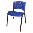 Ver imagem 1 de Cadeira Plástica Realplast 04 Pés - Azul - (Polipropileno) - 31205