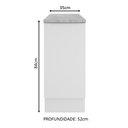 Ver imagem 5 de Balcão Madesa Stella 35 cm 1 Porta Branco