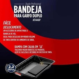 Bandeja Profissional 4,3l para Rolo Duplo 46cm Atlas At1492p - 2