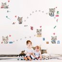 Ver imagem 1 de Adesivo de Parede Infantil Gatinhos