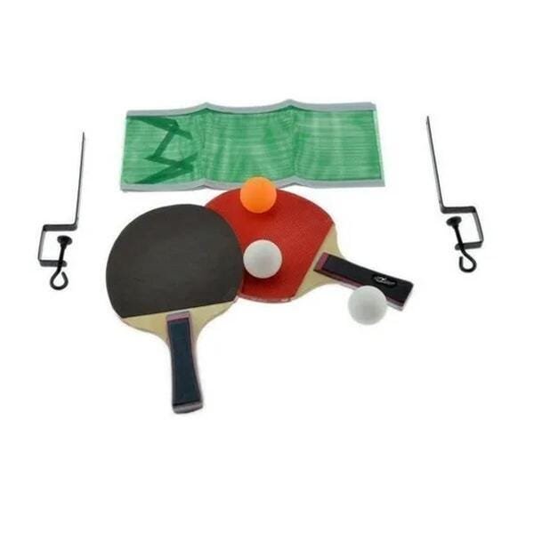 Kit Ping Pong De Mesa 2 Raquete Com 3 Bolinhas E Uma Rede - 4