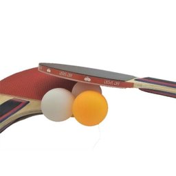 Raquete Ping Pong Tenis Mesa Cabo Anatômico Madeira Borracha - 3
