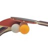 Raquete Ping Pong Tenis Mesa Cabo Anatômico Madeira Borracha - 3