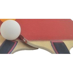 Raquete Ping Pong Tenis Mesa Cabo Anatômico Madeira Borracha - 5
