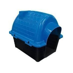 CASINHA PLÁSTICA FURAÇÃO PET IGLU AZUL - CASINHA PLÁSTICA FURAÇÃO PET IGLU AZUL