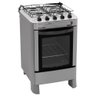 Fogão Esmaltec Ágata 4 Bocas Inox Forno Limpa Fácil e Acendimento Automático - 1