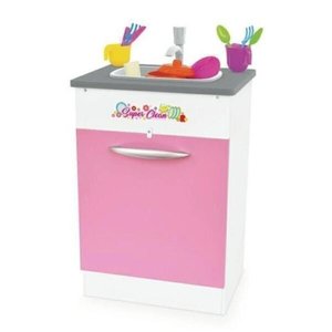 Pia Infantl Super Clean Rosa em Madeira – Junges