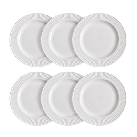 Jogo de Pratos de Raso de Jantar Planet em Opaline 6 Peças 25cm - Lehaví