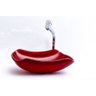 Pia De Vidro Abaulada 42 X 28 Vermelho - 3