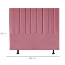 Ver imagem 3 de Cabeceira Estofada Cama Casal Queen Size 160 Cm Mavie Suede:rosa