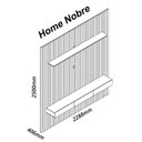 Ver imagem 6 de Home Ripado Para TV 85 Polegadas Com LED 230x217 Nobre Gelius Off White