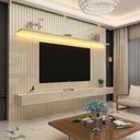 Ver imagem 1 de Home Ripado Para TV 85 Polegadas Com LED 230x217 Nobre Gelius Off White