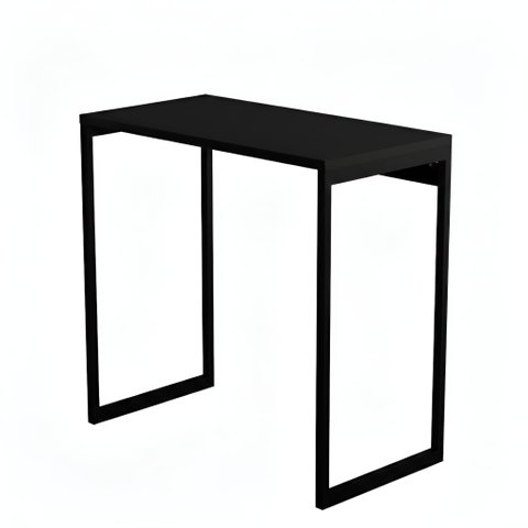 Escrivaninha Nexus Industrial Mesa Escritório Moderna Quarto para Estudos Preto/pé Preto - Lh Móveis