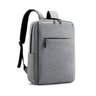 Hwj Mochila Notebook Impermeável Cinza Desenho do Tecido Liso - 1