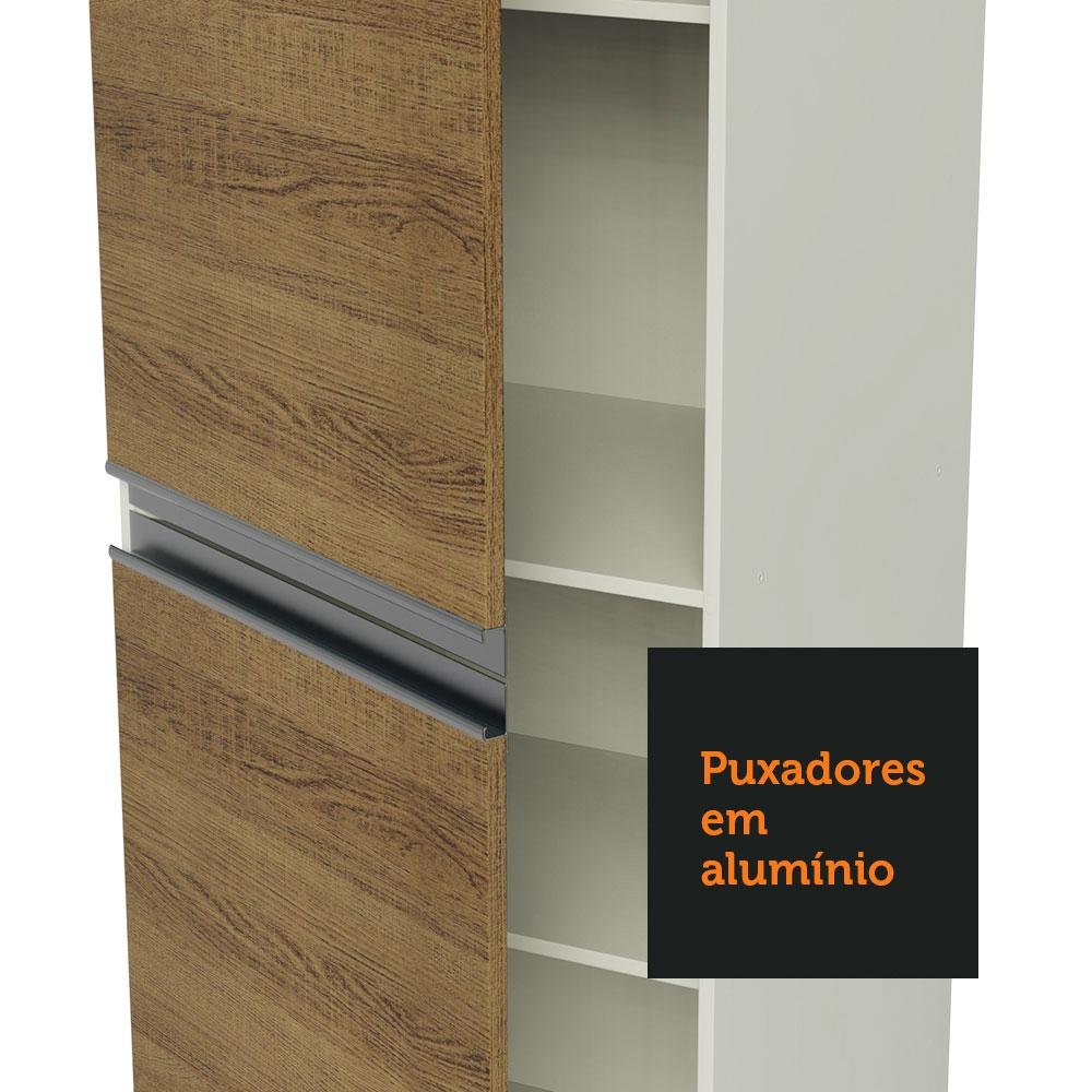 Armário de Cozinha Compacta 100% MDF 170 cm Branco/Rustic/Crema Smart Madesa 01 - 7