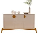 Ver imagem 3 de Aparador Buffet Casa de Verona 3 Portas MDF Off White Bechara Móveis