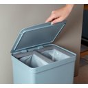 Ver mais imagens de Lixeira de Pedal Trium 20 Litros com Duplo Compartimento ou