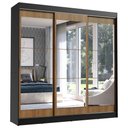 Ver imagem 2 de Guarda-roupa Casal Madesa Istambul 3 Portas de Correr de Espelho 3 Gavetas