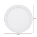 Ver imagem 4 de Luminária Plafon Led Embutir Redondo Branco 4000K Ourolux