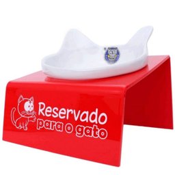Comedouro de Porcelana Elevado Gato Catmypet Snack Cat 200ml - 4